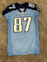 Load image into Gallery viewer, 2011 Lavelle Hawkins Tennessee Titans Game Used Worn Football Jersey Photomatch