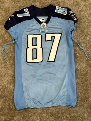 2011 Lavelle Hawkins Tennessee Titans Game Used Worn Football Jersey Photomatch