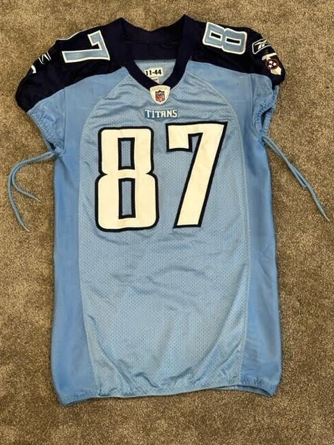 2011 Lavelle Hawkins Tennessee Titans Game Used Worn Football Jersey Photomatch