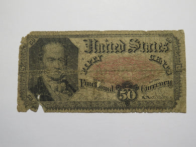 1874 $.50 Fifth Issue Fractional Currency Obsolete Bank Note Bill 4th Issue
