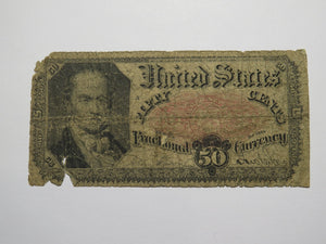 1874 $.50 Fifth Issue Fractional Currency Obsolete Bank Note Bill 4th Issue