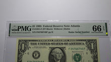 Load image into Gallery viewer, $1 1995 Radar Serial Number Federal Reserve Currency Bank Note Bill PMG UNC66EPQ