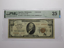 Load image into Gallery viewer, $10 1929 Apache Oklahoma OK National Currency Bank Note Bill #12120 VF25 PMG