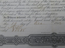 Load image into Gallery viewer, $100 1862 Confederate Bond Certificate Currency Bank Note Bill UNC 14&quot; X 9&quot; USA