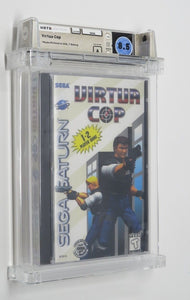 New Virtua Cop Sega Saturn Factory Sealed Video Game Wata 8.5 Graded Virtual CD