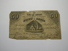 Load image into Gallery viewer, $.50 1862 Albany New York Obsolete Currency Bank Note Bill City of Albany