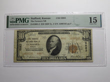 Load image into Gallery viewer, $10 1929 Stafford Kansas KS National Currency Bank Note Bill Ch. #8883 F15 PMG