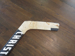 1991-92 Jon Casey Minnesota North Stars Game Used Christian Hockey Goalie Stick