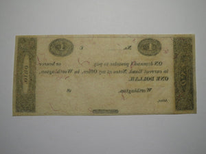 $1 18__ Worthington Ohio OH Obsolete Currency Bank Note Erza Griswold UNC++