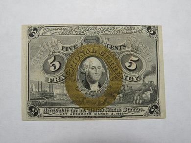 1863 $.05 Second Issue Fractional Currency Obsolete Postage Note AU