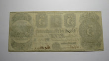 Load image into Gallery viewer, $5 1837 Manchester Michigan MI Obsolete Currency Note Bill! Bank of Manchester