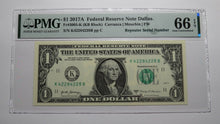 Load image into Gallery viewer, $1 2017 Repeater Serial Number Federal Reserve Currency Bank Note Bill UNC66EPQ