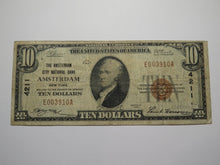 Load image into Gallery viewer, $10 1929 Amsterdam New York NY National Currency Bank Note Bill Ch. #4211 FINE