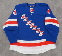 Load image into Gallery viewer, 2017-18 Neal Pionk New York Rangers NHL Debut Game Used Worn Hockey Jersey Jets