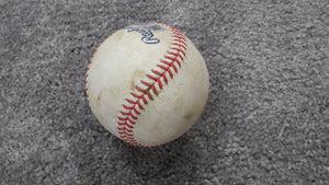 2020 Cole Sulser Baltimore Orioles Strikeout Game Used Baseball! Jose Peraza