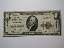 Load image into Gallery viewer, $10 1929 Ashland Kentucky KY National Currency Bank Note Bill Ch. #12293 VF