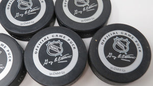 5 2002 Stanley Cup Finals All Five Games NHL Official Pucks! Not Used Hurricanes