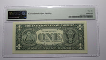 Load image into Gallery viewer, $1 2001 Radar Serial Number Federal Reserve Currency Bank Note Bill PMG UNC66EPQ