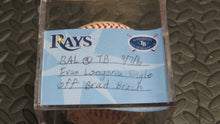 Load image into Gallery viewer, 2016 Evan Longoria Tampa Bay Rays Game Used Single MLB Baseball! 1B Hit! Brach