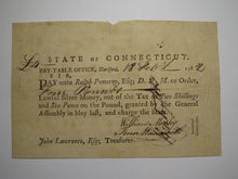 Load image into Gallery viewer, 1782 4 Pounds Connecticut Pay Table Colonial Currency Note Moseley Pomeroy