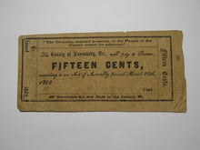 Load image into Gallery viewer, $.15 1862 Lunenburg Virginia Obsolete Currency Bank Note Bill Cty of Lunenburg
