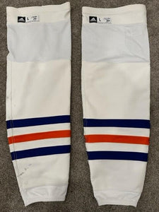 2022-2023 Connor McDavid Edmonton Oilers NHL Game Worn Hockey Socks! 4 Points!