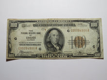 Load image into Gallery viewer, $100 1929 Chicago National Currency Fancy Serial # Federal Reserve Bank Note F++