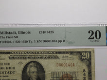 Load image into Gallery viewer, $20 1929 Millstadt Illinois National Currency Bank Note Bill Ch. #8425 VF20 PMG