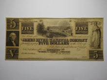 Load image into Gallery viewer, $5 18__ Richmond Virginia Obsolete Currency Bank Note Bill James River Kanawha