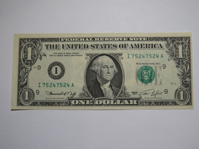 $1 1974 Repeater Serial Number Federal Reserve Currency Bank Note Bill #75247524