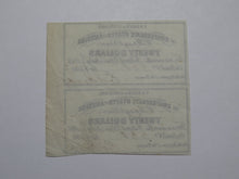 Load image into Gallery viewer, $20 1861 Confederate Bond Coupon Certificate Uncut Sheet Currency Bank Note Bill