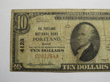 Load image into Gallery viewer, $10 1929 Portland Maine ME National Currency Bank Note Bill Charter #4128 USA