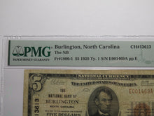 Load image into Gallery viewer, $5 1929 Burlington North Carolina National Currency Bank Note Bill Ch #13613 F15
