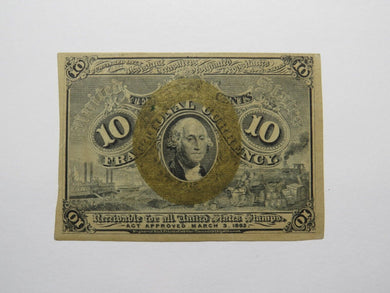 1863 $.10 Second Issue Fractional Currency Obsolete Bank Note Bill 2nd VF