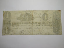 Load image into Gallery viewer, $1 1838 Cuyahoga Falls Ohio Obsolete Currency Bank Note! Real Estate Association