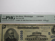 Load image into Gallery viewer, $5 1902 Itta Bena Mississippi National Currency Bank Note Bill #10688 PMG VF25
