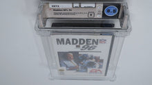 Load image into Gallery viewer, Madden &#39;96 NFL Football Sega Genesis Factory Sealed Video Game Wata Graded 8.5