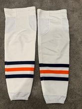 Load image into Gallery viewer, 2020-2021 Connor McDavid Edmonton Oilers NHL Game Worn Hockey Socks! 2 Points