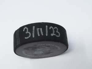 2022-23 Minnesota Wild Vs. San Jose Sharks Game Used NHL Puck -NHL Tracker Puck
