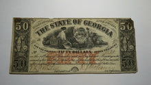 Load image into Gallery viewer, $50 1864 Milledgeville Georgia GA Obsolete Currency Bank Note Bill! State of GA!