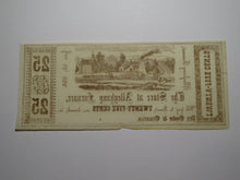 Load image into Gallery viewer, $.25 1856 Alleghany Furnace Pennsylvania Obsolete Currency Bank Note Bill UNC++