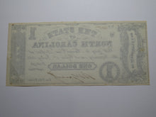 Load image into Gallery viewer, $1 1862 Raleigh North Carolina Obsolete Currency Bank Note Bill State NC UNC++