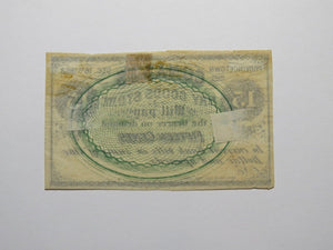 $.15 1862 Provincetown Massachusetts Obsolete Currency Bank Note Bill Conant's