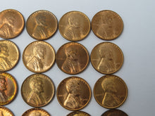 Load image into Gallery viewer, 1945-P Brilliant Uncirculated Wheat Cent Penny Partial Roll 25+ Uncirculated BU