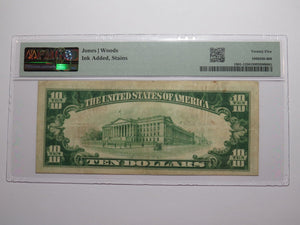 $10 1929 La Grange Georgia GA National Currency Bank Note Bill Ch #7762 VF25 PMG
