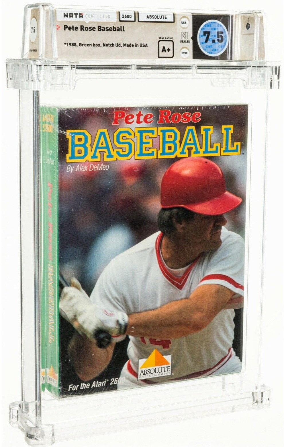 New Pete Rose Baseball by Absolute Atari 2600 Sealed Video Game Wata Graded 7.5!