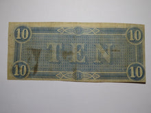 Load image into Gallery viewer, $10 1864 Richmond Virginia VA Confederate Currency Bank Note Bill RARE T68 FINE+