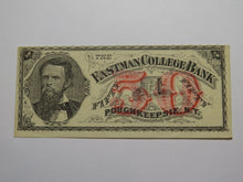 Load image into Gallery viewer, $.50 1870&#39;s Poughkeepsie New York Obsolete Currency Note Eastman College