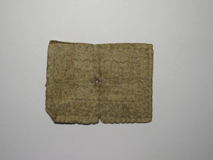 1790 One Penny Newark New Jersey Colonial Currency Note Bill Elizabeth Borough