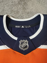 Load image into Gallery viewer, 2019-20 Riley Sheahan Edmonton Oilers Game Used Worn NHL Hockey Jersey MeiGray